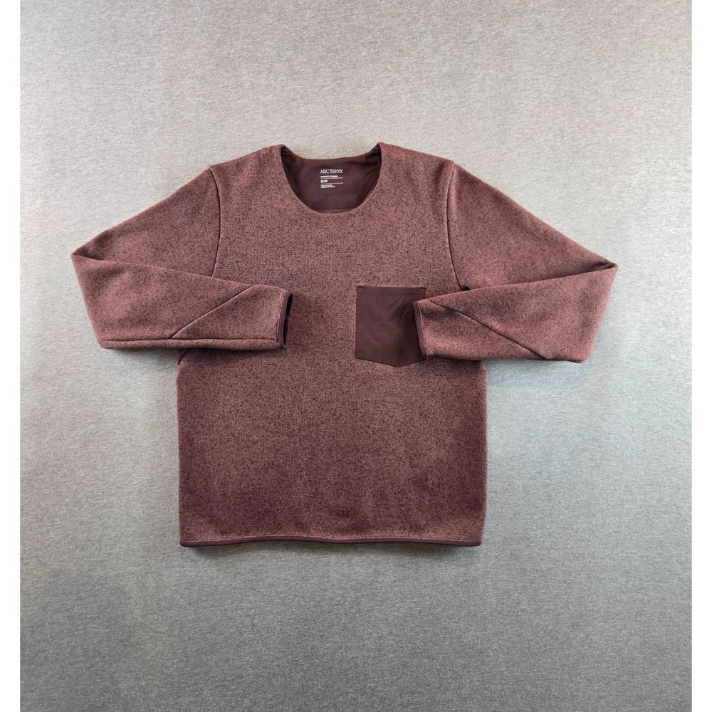 Arcteryx Covert Sweater Womens Medium Rust‎ Pink Boxy Fleece Pocket Gorpcore